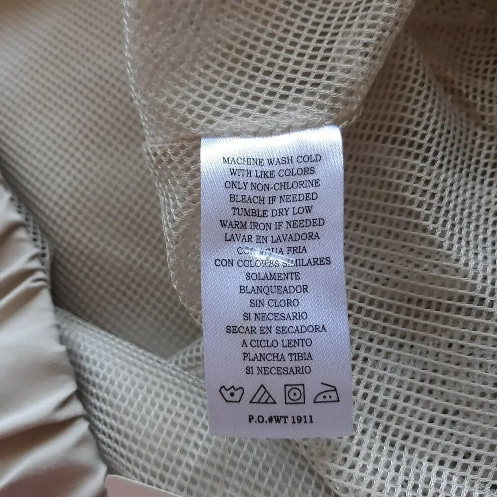 2 Under Golf Men's Long Sleeve Wind Shirt Pullover V Neck Tan Sz XL EUC